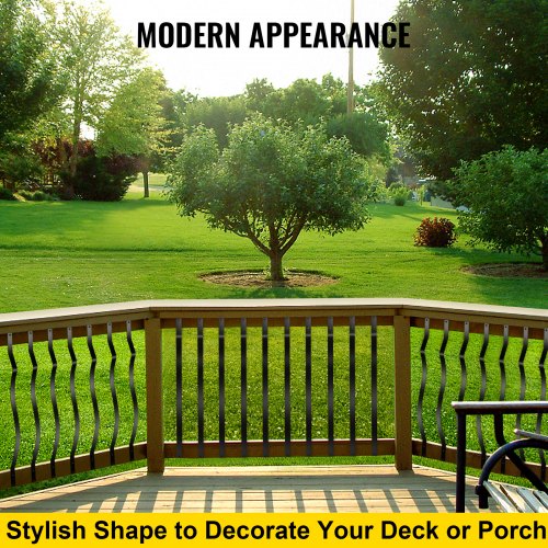 Deck Balusters 61 Pack Metal Spindles 3225X1 Staircase Baluster With Screws