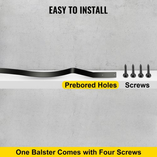 Deck Balusters 61 Pack Metal Spindles 3225X1 Staircase Baluster With Screws