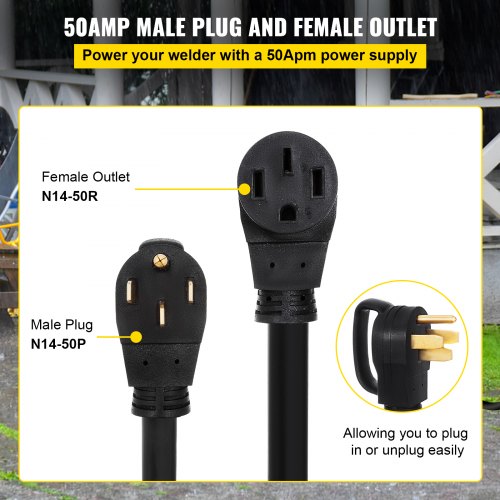 Heavy Duty 30 Ft 50 Amp Rv Extension Cord Power Supply Cable Wmolded