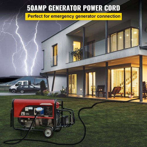 36 Ft 50 Amp Rv Extension Cord Nema 1450P To 1450R 265Mm Wire Diameter Heavy