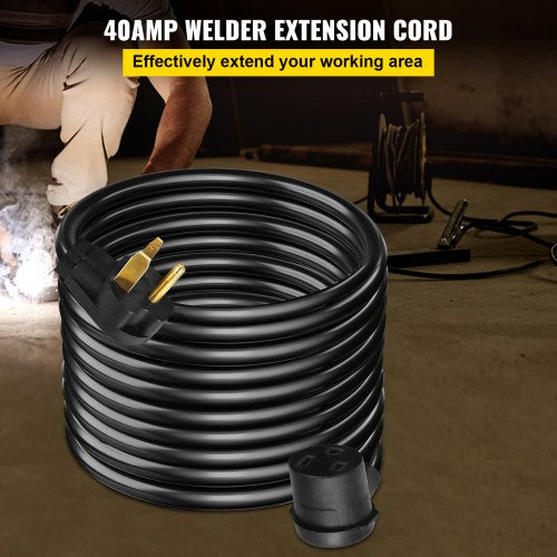 Welder Extension Cord 40Amp 25ft 250V Welding Power Cord with NEMA 650