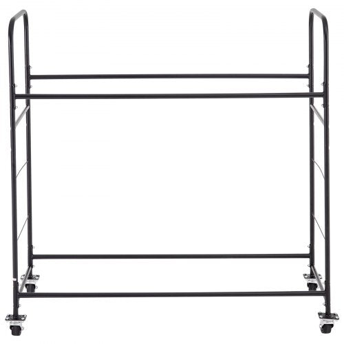 Rolling Tire Storage Rack 2Shelf Holder And Transport Trailer For Garage