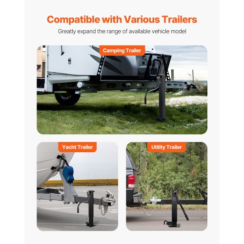 Trailer Jack 12000 Lbs Dynamic Load Capacity Weldon Pipemount Swivel With