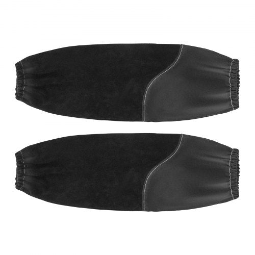 Flame Resistant Welding Work Sleeves Heavy Duty Cowhide Leather Fr Cotton Arm