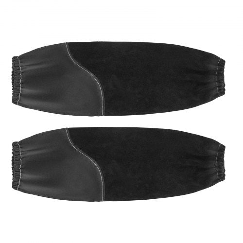 Flame Resistant Welding Work Sleeves Heavy Duty Cowhide Leather Fr Cotton Arm