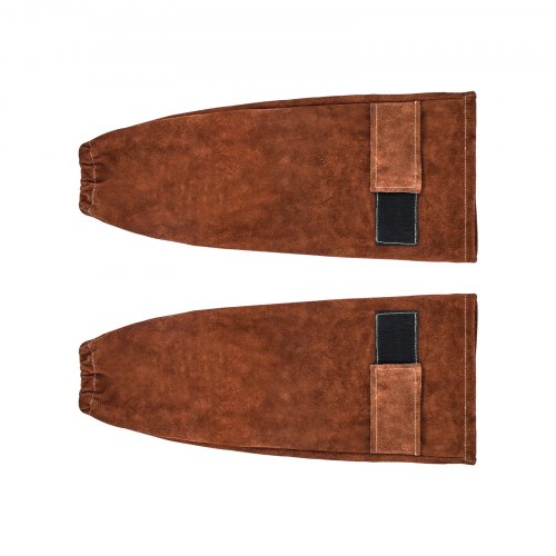 Leather Welding Sleeves Heavy Duty Cowhide Flame Resistant Work For Arm