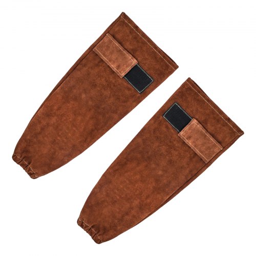 Leather Welding Sleeves Heavy Duty Cowhide Flame Resistant Work For Arm