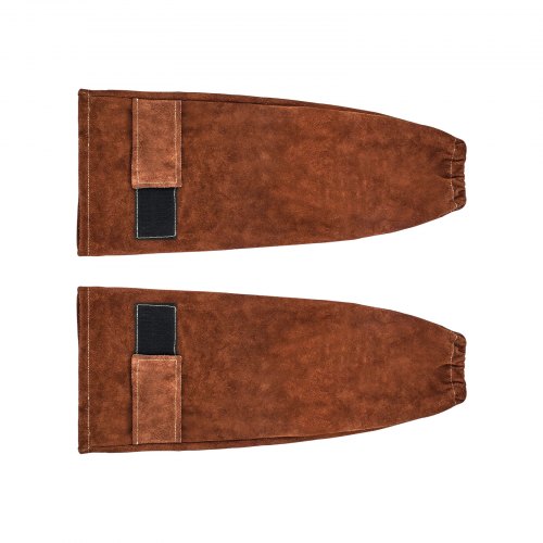 Leather Welding Sleeves Heavy Duty Cowhide Flame Resistant Work For Arm