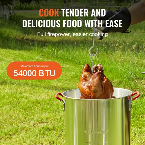 Turkey Deep Fryer 30qt Turkey 10qt Fish Steamer Cooker Set Outdoor