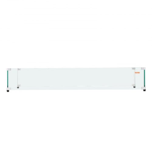 Glass Wind Guard for Rectangular Fire Pit Table 31 x 125 x 6.5 Inch 031