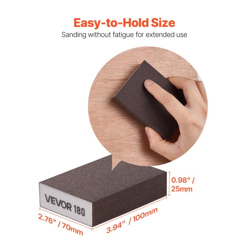 Sanding Sponge 4 Pcs 6080120220 Grit Assortment Washable and Reusable