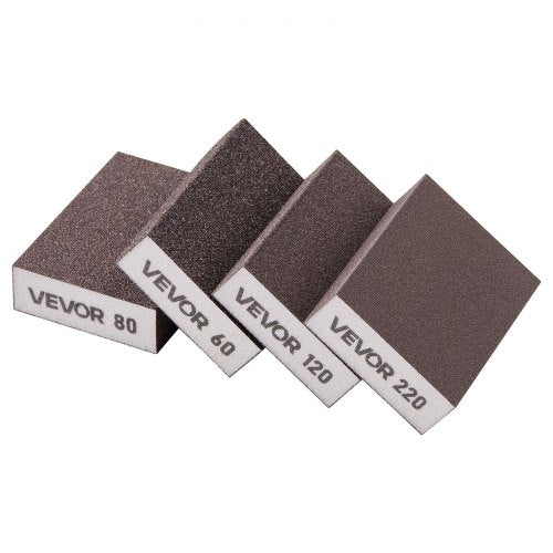 Sanding Sponge 4 Pcs 6080120220 Grit Assortment Washable and Reusable