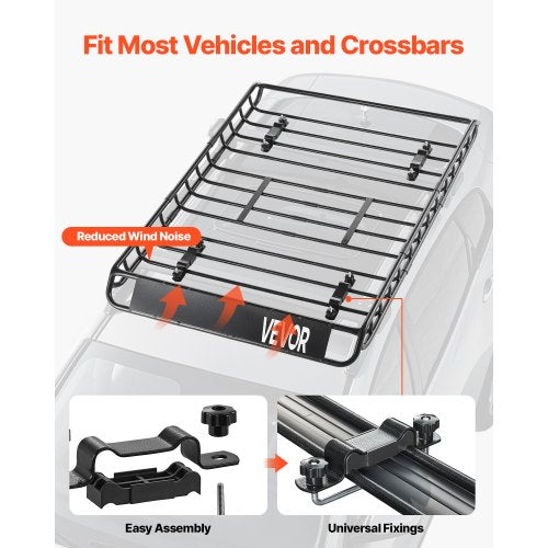 Roof Rack Basket 51 X 36 4.1 In Universal Rooftop Cargo Carrier With 1120 870