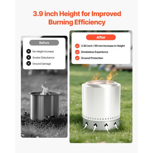 Fire Pit Stand for Solo Stove Bonfire19.5 Inch Smokeless Fire Pit