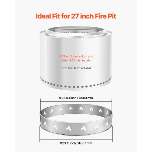Fire Pit Stand for Solo Stove Bonfire27 Inch Smokeless Fire Pit