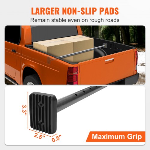 KFFKFF Cargo Stabilizer Adjustable Truck Bed Bar from 40 to 73 Robust