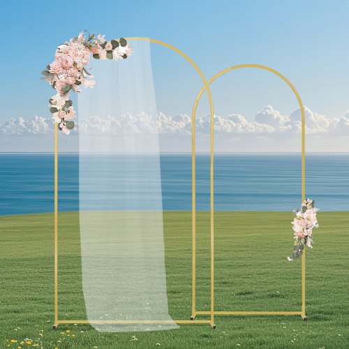 Wedding Arch Backdrop Stand 72FT 6FT Set of 2 Stand with Case