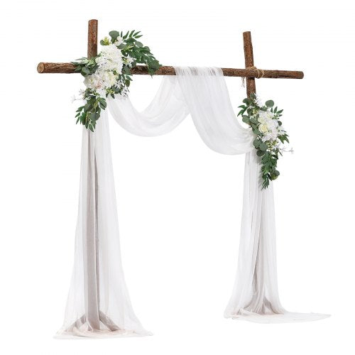 Artificial Wedding Arch Flowers Kit White Wedding Arch Flowers with Drapes