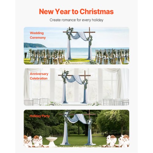 Artificial Wedding Arch Flowers Kit Blue Wedding Arch Flowers with Drapes