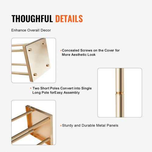 4PCS Gold Metal Column Wedding Flower Stand 236inch High With Metal