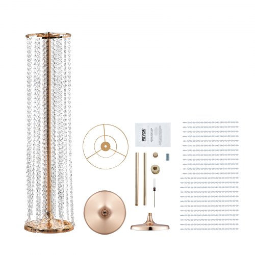 2PCS 3543inch 90cm Tall Crystal Wedding Flowers Stand Luxurious
