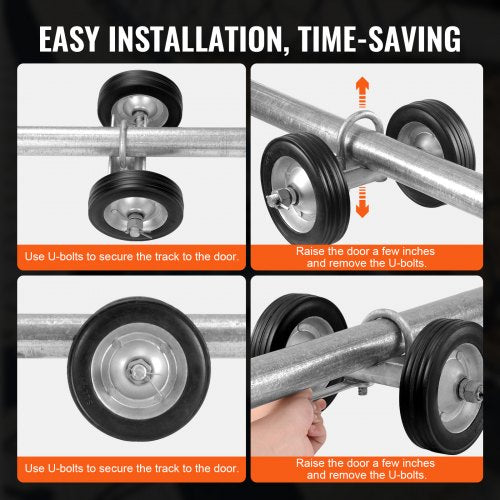Sliding Gate Kit 6” Rolling Gate Hardware Kit Universal Sliding Gate