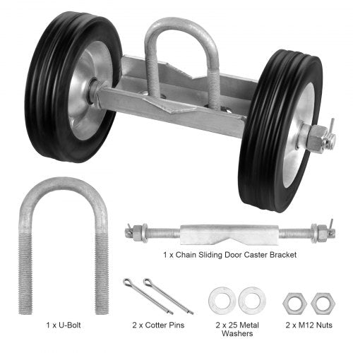 Sliding Gate Kit 6” Rolling Gate Hardware Kit Universal Sliding Gate
