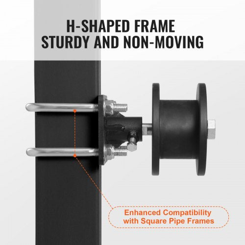 Sliding Gate Kit w HShaped Groove 4 Track Wheels for Cantilever – 102 MM