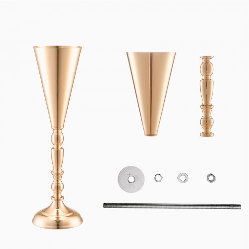 10PCS 43cm169” Tall Wedding Flower Vase Metal Wedding Trumpet
