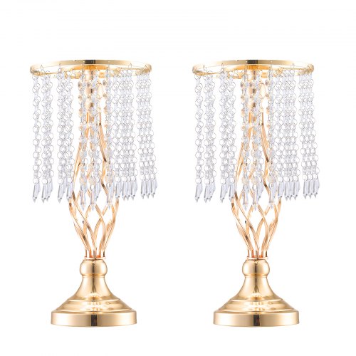 20PCS 43cm169” Tall Crystal Wedding Flower Stand Metal Wedding