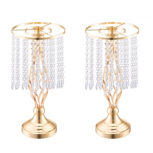 20PCS 43cm169” Tall Crystal Wedding Flower Stand Metal Wedding