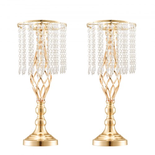 12PCS 49cm193” Tall Crystal Wedding Flower Stand Metal Wedding