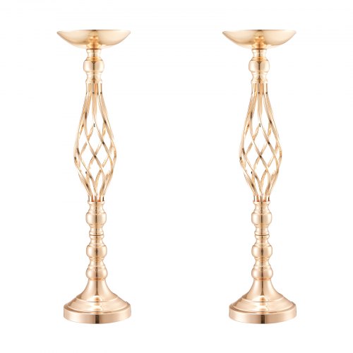 20PCS 58cm2283” Tall Wedding Flower Vase Metal Wedding Centerpiece Gold