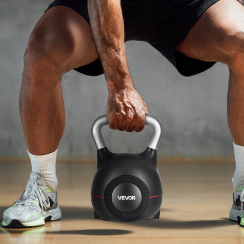 Kettlebell Adjustable With 7 Weight Levels 5 115 18 245 31 375 44 Lbs Diecast