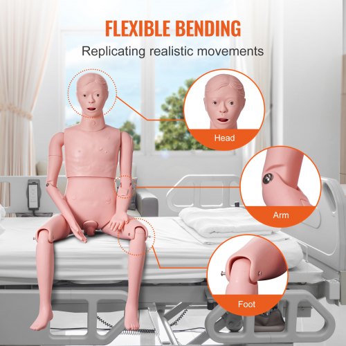 Nursing Training Manikin Male Life Size Demonstration Human Manikin for Nursing