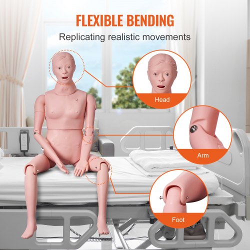 Nursing Training Manikin Female Life Size Demonstration Human For