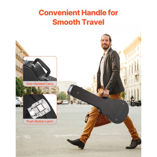 Electric Guitar Hard Case 4134 in GourdShaped Guitar Hard Case With Lock