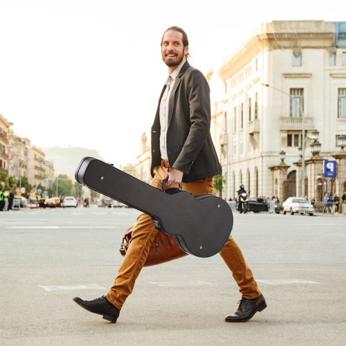 Electric Guitar Hard Case 4134 in GourdShaped Guitar Hard Case With Lock