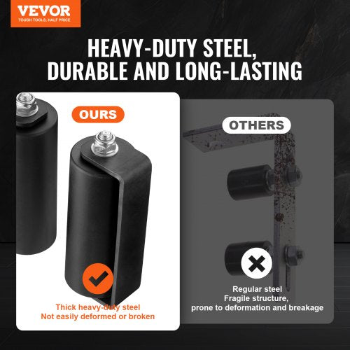 Sliding Gate Kit 6” Rolling Gate Hardware Kit Ctype Bracket Heavy Duty