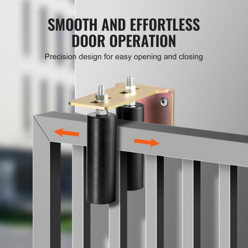 Sliding Gate Kit 6” Rolling Gate Hardware Kit with LBracket Universal