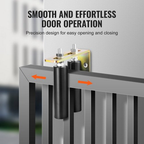 Sliding Gate Kit 6” Rolling Gate Hardware Kit with LBracket Universal