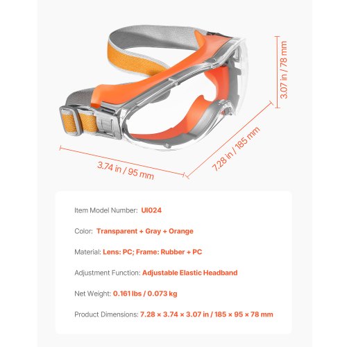 Safety Glasses Antifog And Scratchresistant Clear Lens Over Eyeglasses Goggles