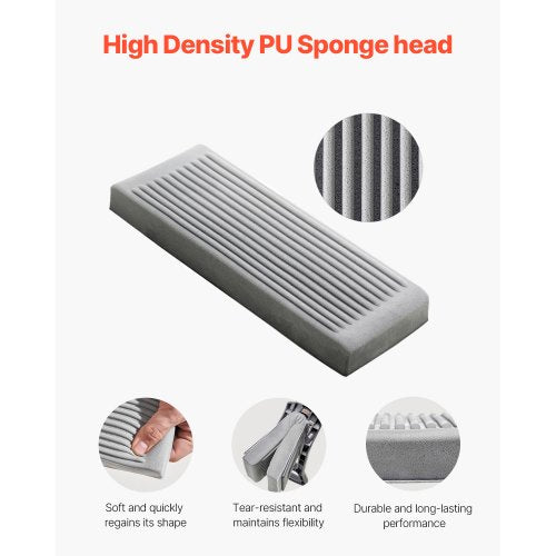 Sponge Mop Replacement 2Piece High Density Wider PU Sponge Mop Head