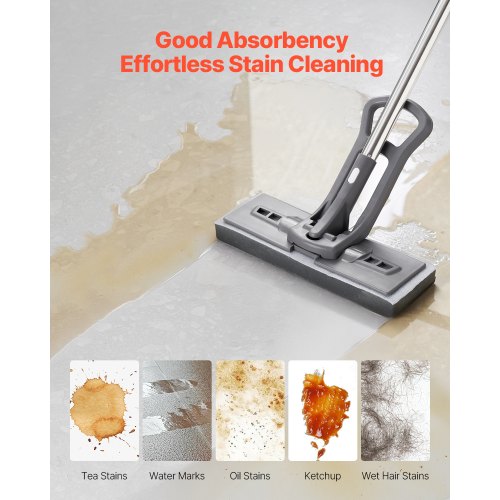 Sponge Mop Replacement 2Piece High Density Wider PU Sponge Mop Head