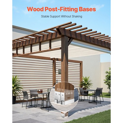 4x4 Post Base 10 Pcs Inner Size 353x356inch896x90.5mm Concrete Post