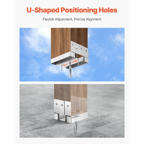 4x4 Post Base 10 Pcs Inner Size 353x356inch896x90.5mm Concrete Post