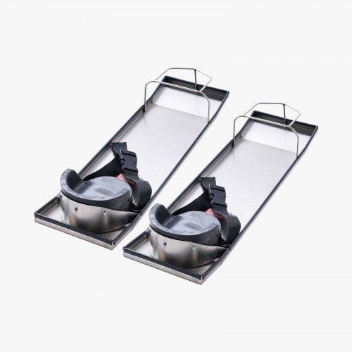 Concrete Knee Boards Stainless Steel 28 x 8 Concrete Sliders 2 Pairs