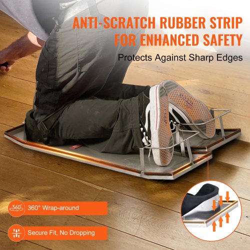 Concrete Knee Boards Stainless Steel 30 x 10 Concrete Sliders Knee