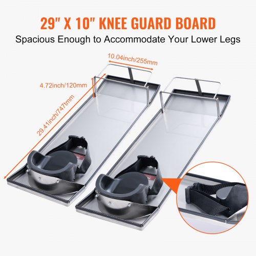 Concrete Knee Boards Stainless Steel 30 x 10 Concrete Sliders Knee