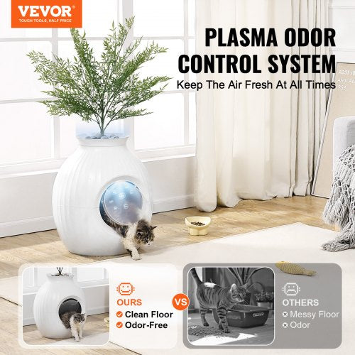 Plant Cat Litter Box Smart Odor Control System Hidden Cat Litter Box with 948